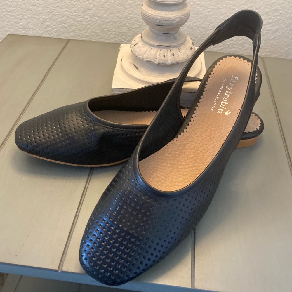 Anthropologie sling back shoes